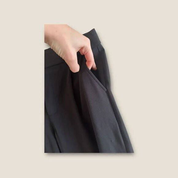 Halara Flex High Waisted Plicated Side Pockets Straight Leg Work Pants Size Medi - Picture 6 of 9
